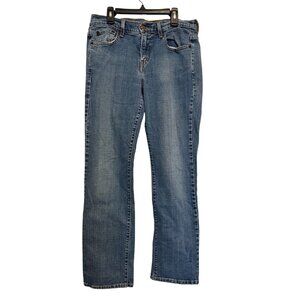 Levis 505 Straight Leg Women 8M Blue Denim Jeans Mid Rise Casual Everyday